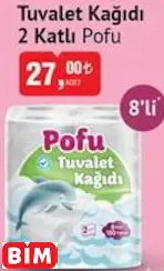 POFU TUVALET KAĞIDI 2 KATLI POFU TUVALET KAĞIDI 2 KATLI